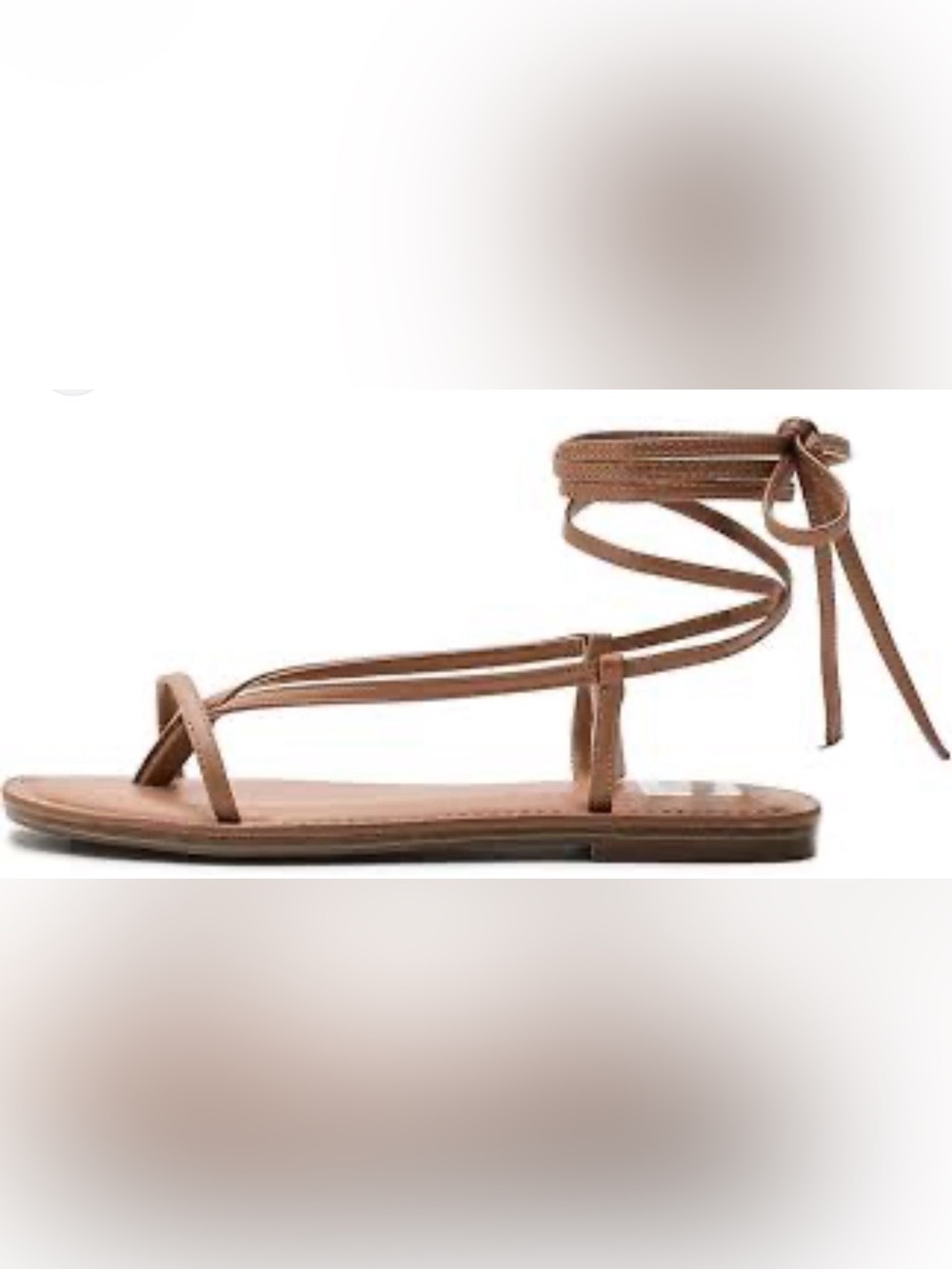 Dolce Vita DV Sz 10 Women's Jipsy Toffee Tan leather sandals criss-cross straps